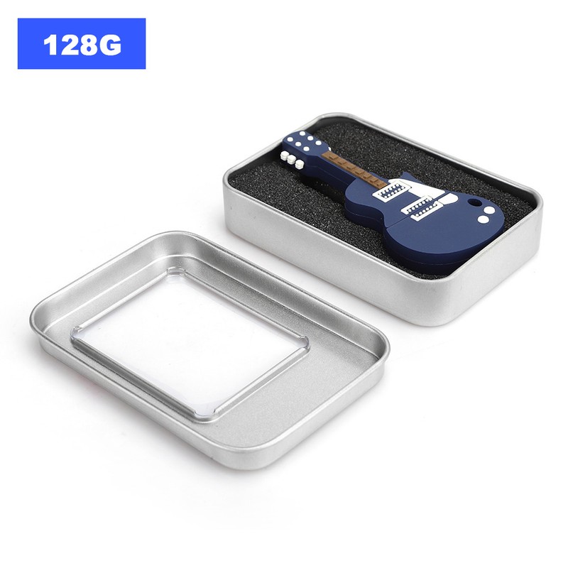 Memory Storage Stick USB Drive Laptop Accessory PVC Guitar shaped