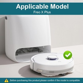 HASTHIP® Accesorios para Aspiradora Robot Narwal Freo X Plus, Repuestos con 4 Cepillos Laterales, 2 Paños de Mopa, 2 Filtros y 1 Cepillo de Limpieza (9 Piezas)