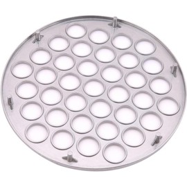Silver Ravioli Dumpling Mold, Russian Pelmeni Maker,37 Holes Metal Ravioli Maker, Pelmeni Meat Maker Dumpling Machine Ravioli Cutter Kitchen DIY Tools Cooking Tools