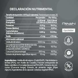 Artimatrix con OptiMSM®, PEA.IN®, Cúrcuma y Piperina | Suplemento Alimenticio de Movilidad Articular | Alta Biodisponibilidad | 60 Cápsulas | 1 mes