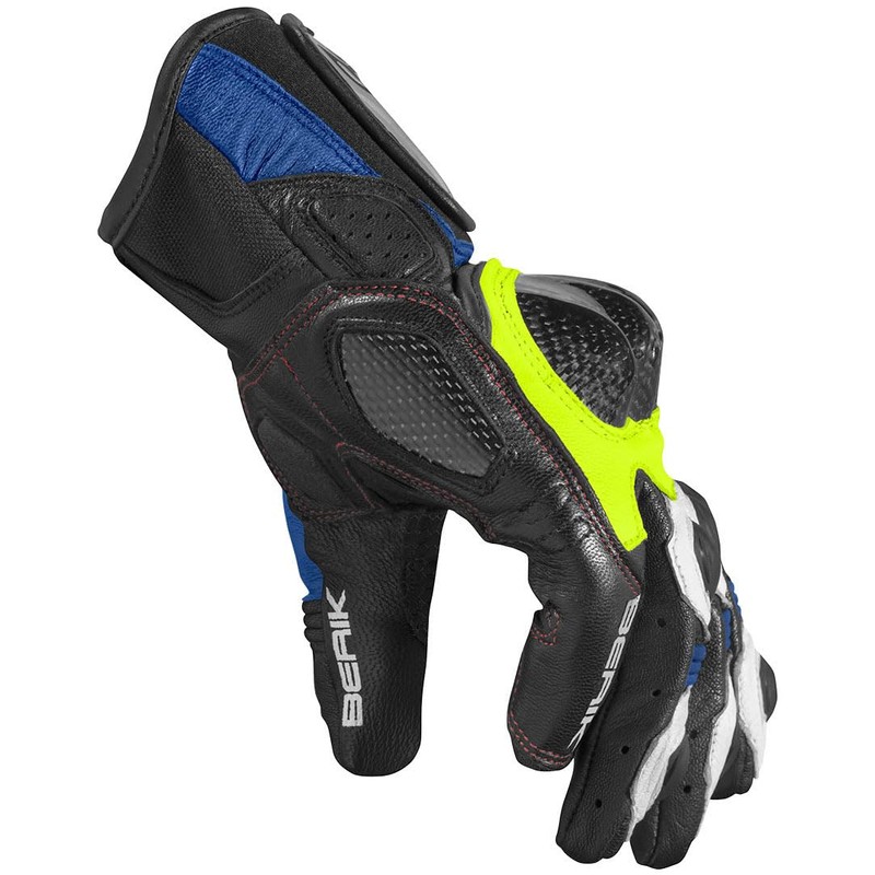 Berik Namib Motorcycle Gloves Black/White/Blue S