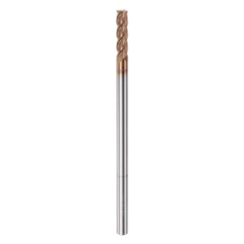 HARFINGTON Micro Grain Carbide Square End Mill 3/16" x 25/32" (5mm x 20mm) Cut 3/16" (5mm) Shank 4" (100mm) Length AlTiN Coated 4 Flutes Square Nose Cutter for Alloy Steel Hardened Steel