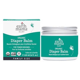 Earth Mama Organic Diaper Balm - 4 fl oz - Diaper Cream for Baby - Safe for Sensitive Skin - Baby Essentials