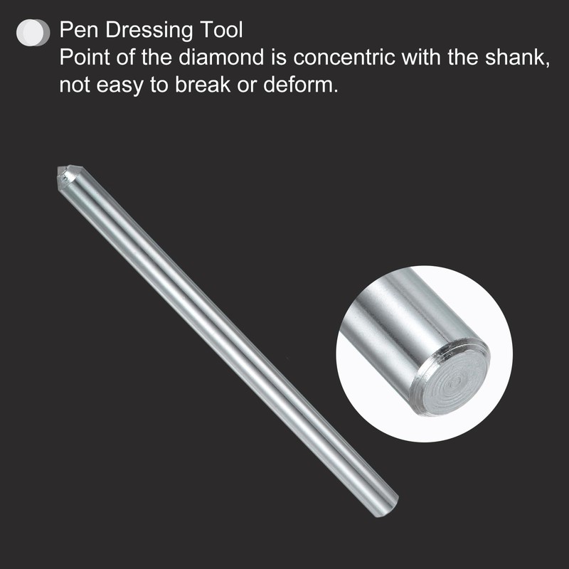 sourcing map 3pcs Diamond Dressers Single Tapered Point Grinding Wheel