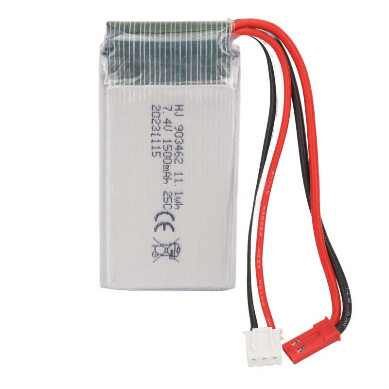 7.4V 1500mAh RC Car Lithium Battery with JST Plug 903462