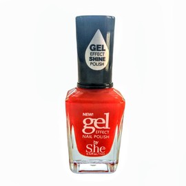 Gel Effect Nail Polish by She Makeup (No light needed) (Scarlet 19)
