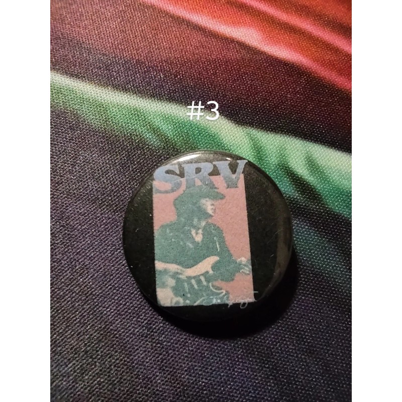 STEVIE RAY VAUGHAN 1" Buttons- Choose Your Button- Blues Rock