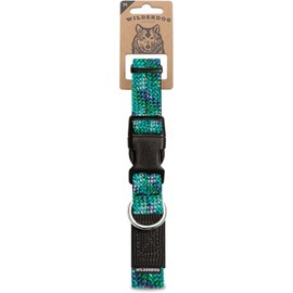 Wilderdog Climbing Rope Dog Collar - Outdoor Durable Climbing Rope Design with Heavy-Duty Secure Hardware for Safety - Adjustable to fit 13"-18" Around with a 1" Band - Medium - Islander Reflective