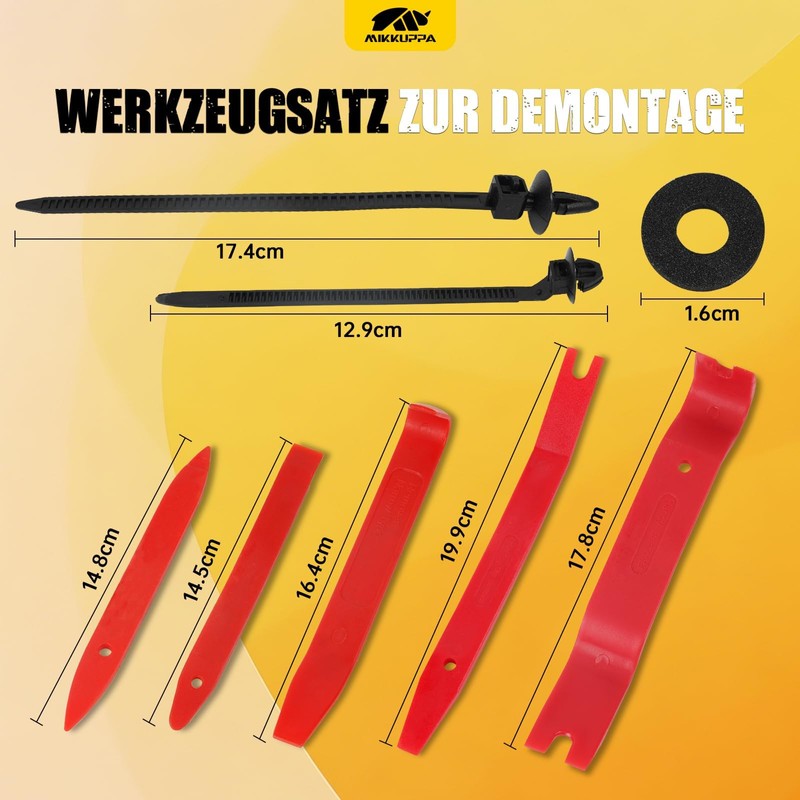 MIKKUPPA 716 Piece Universal Car Mounting Clips Set with Disassembly
