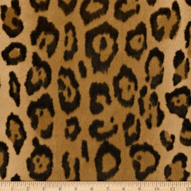 Shannon Minky Luxe Cuddle Wild Jaguar Cognac, Fabric by The Yard