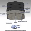 BRX PRO Front & Rear Ceramic Brake Pads for 2007-2017
