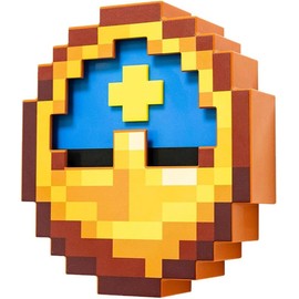 Neefoir Pixelated Clock, Pixelated World Clock Decoration, Room Decoration, Multifunctional Hanging Clock for Game Fans