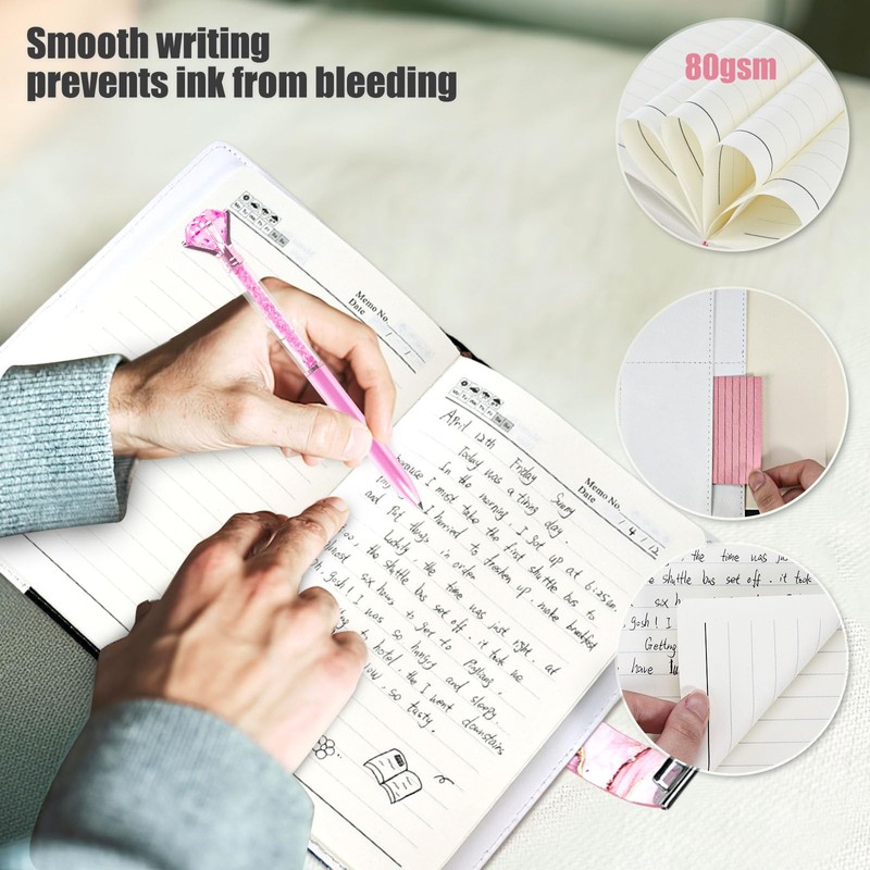 Koogel Diary with Lock for Girls Ages 8-12, A5 Journal