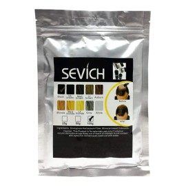 Sevich Fibra Capilar 100g Calvicie Cabello Café Medio