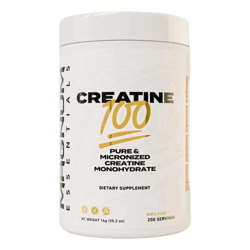Creatina Magnum 100 Micronizada Monohidratada 200 Servicios Sabor Sin Sabor