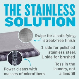 E-CLOTH Stainless Steel Cleaning Kit - 2 cloths