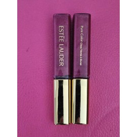 Estée Lauder 2X Estee Lauder Pure Color Gloss 33 ORCHID PASSION Shimmer Travel Size NWOB
