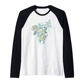 Natural Brave Fashion Graphic Raglan Baseball Tee