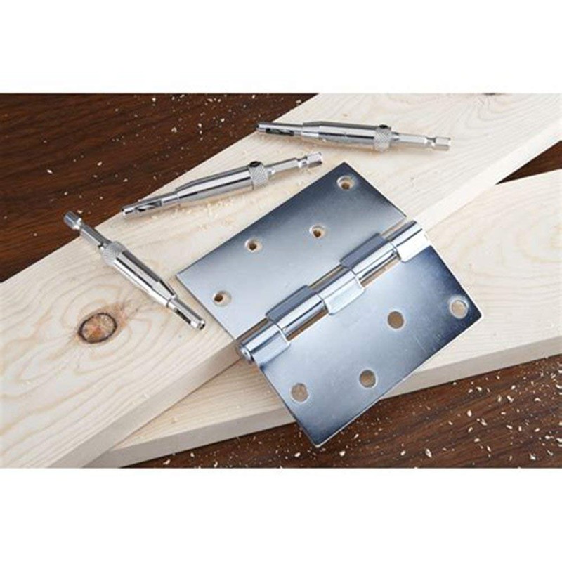 Gasea 4pcs Door Cabinet Self Centering Hinge Drill Bits Set