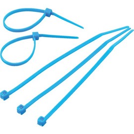 TRUSCO Color Cable Tie, Blue, Width 0.14 x 5.9 inches (3.6 x 150 mm), Maximum Binding Φ1.4 inches (36 mm), Standard Type TRCVR150B x 10 Bags [Case Sale]