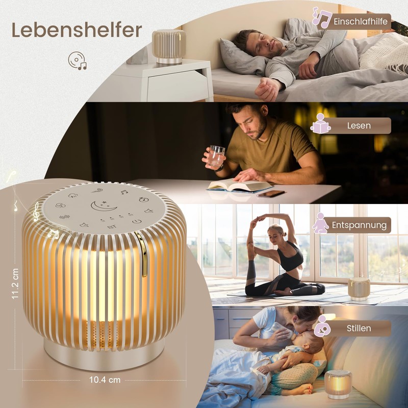 COLSUR Bluetooth Speaker, Bluetooth Speaker with Night Light