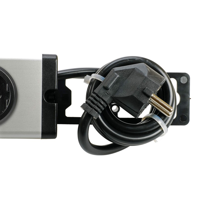 EHMANN 0600x00032033 Aluminium Power Strip Universal 3-Way 3 m Cable