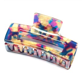 QinGoo Medium Women's Hair Clip, Beautiful Hair Clip, Elegant Hair Accessories, Headpiece, Hair Accessory, Fine, Medium, Thick, Medium Hair, 1 Piece (7.8 x 4 cm, Purple)