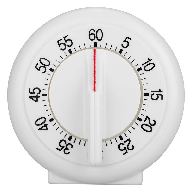Jeffergarden Kitchen Clock 60 Minute Timer Mechanical Round Shape Kitchen