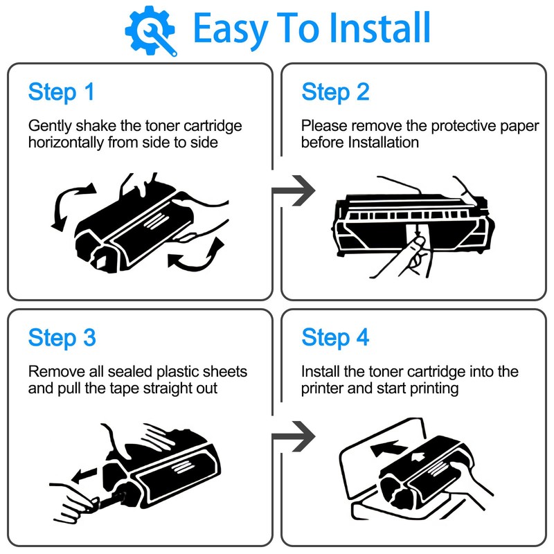 NineLeaf Compatible Toner Cartridge Replacement for Dell 1110 1100 310-6640