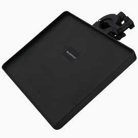 Microphone Stand Tray, Adjustable Clamp-On Rack Tray Microphone Stand Desk with 8.66" X 6.5" for Stage -Universal Mic Stand Tray for Stage, Music Sheet, Live Streaming, Recording (Stand NOT Included)