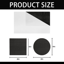 Self-Adhesive Trampoline Patch Repair Kit - 4 Round + 4 Square Patches - Trampoline Accessories for Repairing Tears or Holes in Trampoline Mats