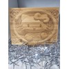 Cartoon Kitty Laser Engraved Cutting Board