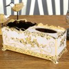 European Exquisite Metal Tissue Case Box Holder House Hotel Decoration