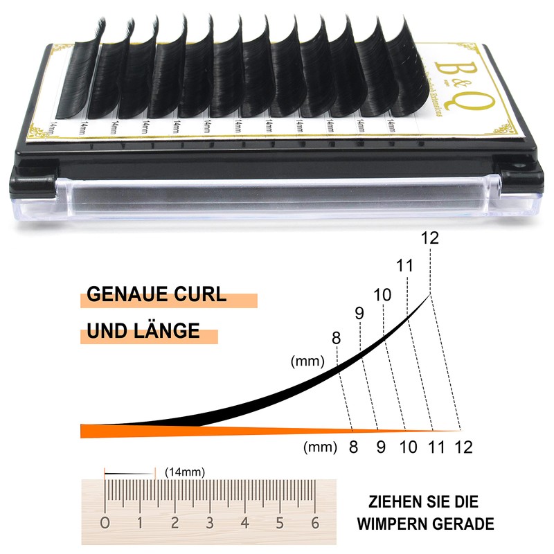 Self-Fanning Eyelashes, .03 .05 .07.10, Easy Fan Lashes for Volume