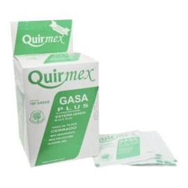 Gasa Estéril Plus Quirmex 10cm X 10cm Caja Con 100 Piezas