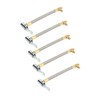 5pcs 10cm Tire Inflator Hose Quick Inflation Air Pump Extension