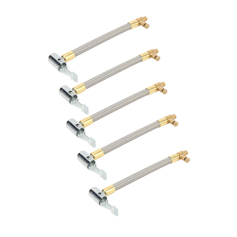 5pcs 10cm Tire Inflator Hose Quick Inflation Air Pump Extension