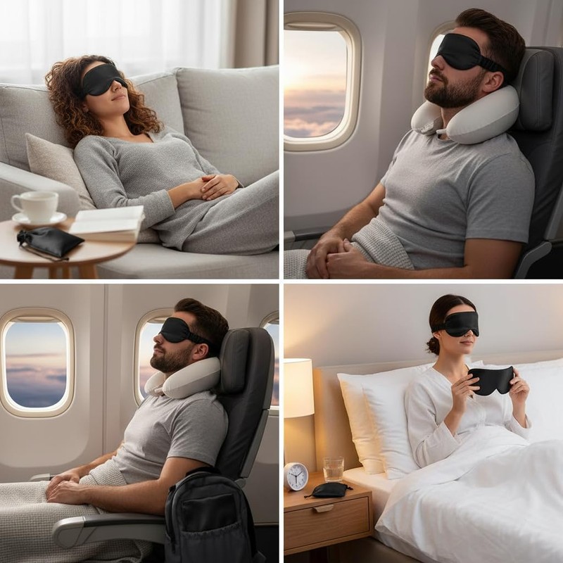 Eye Mask for Sleeping - Sleep Mask with Warm and