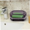ABOOFAN Travel Soap Holder with Lid Portable Soap Case Drain