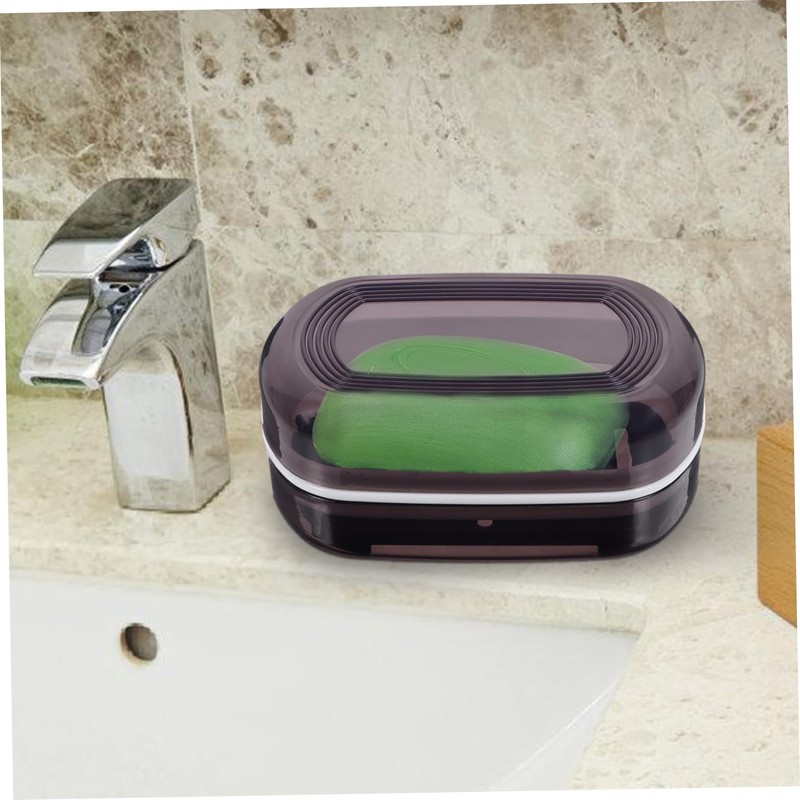 ABOOFAN Travel Soap Holder with Lid Portable Soap Case Drain