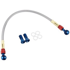 AC Performance Line 32035421 Stainless Steel Mesh Brake Hose Kit (for Rear Use) [Aluminum (Blue/Red)] [YZF-R25 ('15)]