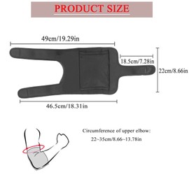 Chesoon Elbow Support for Tendonitis, Built-in Removable Metal Splints, Clamping Ulnar Nerve, Sports Recovery Support, Smoothing, Immobiliser for Men and Women