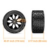 Hosim 4pcs 12mm hex Wheels and Tires for RIAARIO and