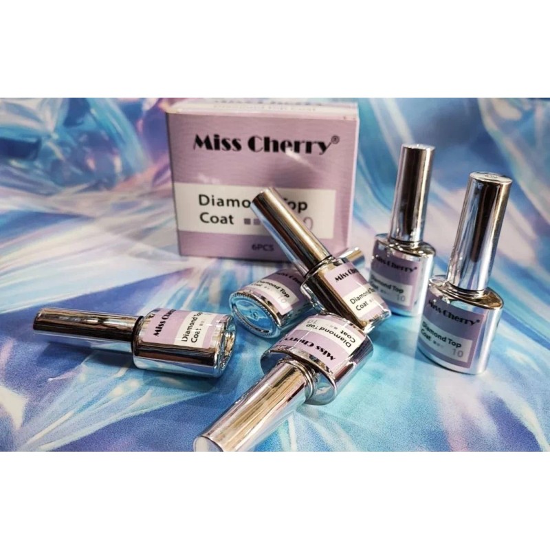 Miss Cherry Top Coat Diamante Para Uñas Miss Cherry