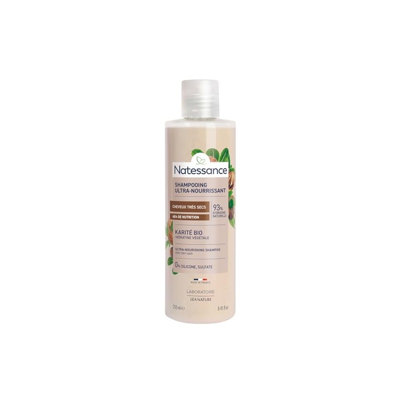 Natessance Ultra-Nourishing Naturel Shea Conditioning Shampoo, 250 ml