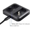 GoHonor Dual Ring Battery Charger Station For Spotlight Cam Video