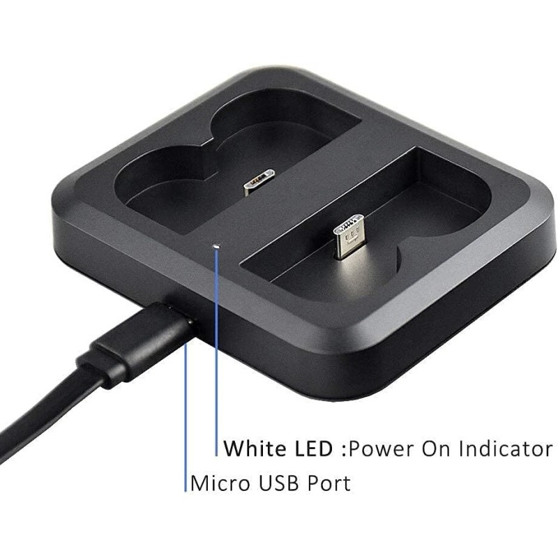 GoHonor Dual Ring Battery Charger Station For Spotlight Cam Video