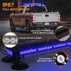 XRIDONSEN 37 Inch 104 LED Roof Top Blue Emergency Lights