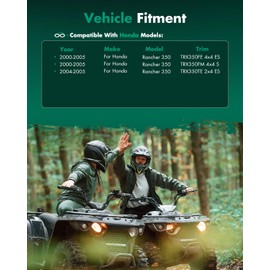 SCITOO 42350-HN5-671 Front Left Right CV Axle Fits For 2000-2005 For Honda Rancher 350