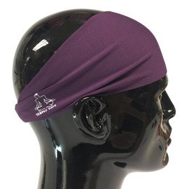 Temple Tape Four Inch Moisture Wicking Workout Sweatband; Absorbs & Evaporates Sweat 8X Faster - Deep Purple